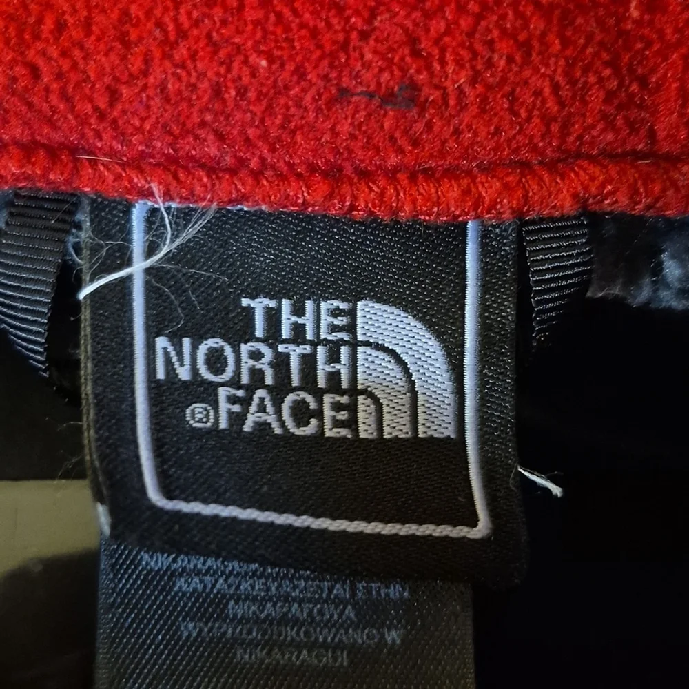 The North Face Men's Red &Gray Full ZipJacketUpper Zip Pckt& 2sidePckt Zip(1997)